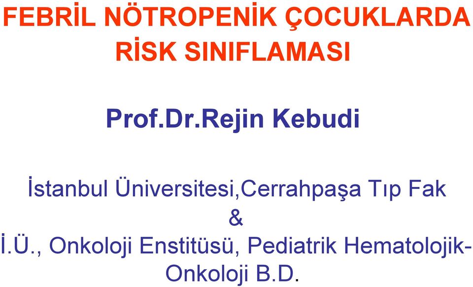 Rejin Kebudi İstanbul