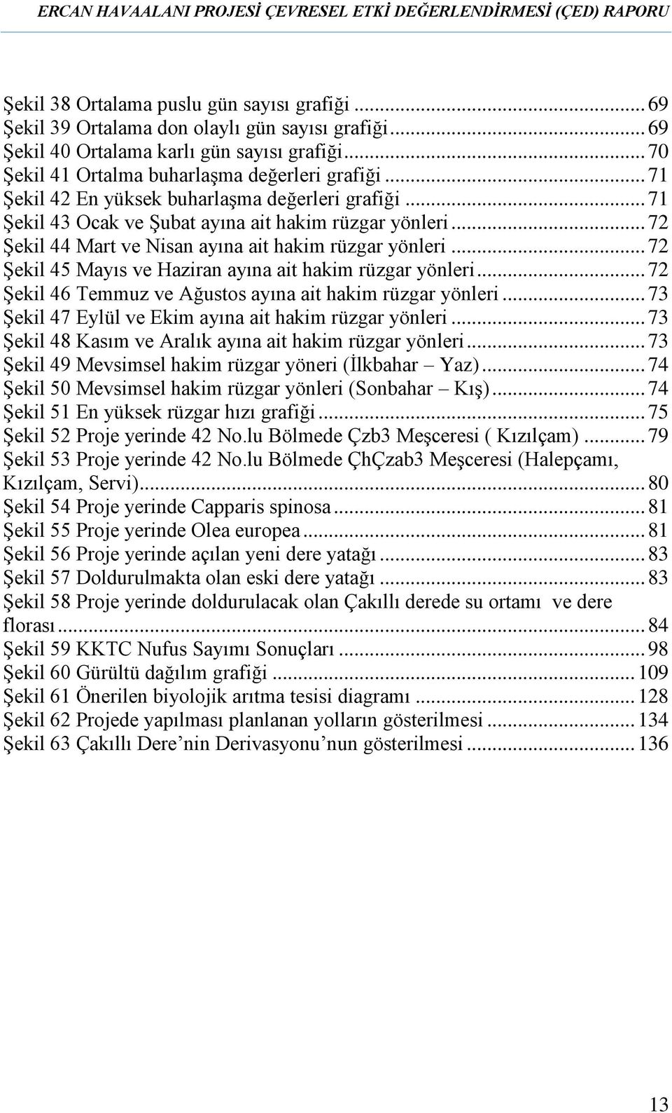 .. 72 Şekil 45 Mayıs ve Haziran ayına ait hakim rüzgar yönleri... 72 Şekil 46 Temmuz ve Ağustos ayına ait hakim rüzgar yönleri... 73 Şekil 47 Eylül ve Ekim ayına ait hakim rüzgar yönleri.