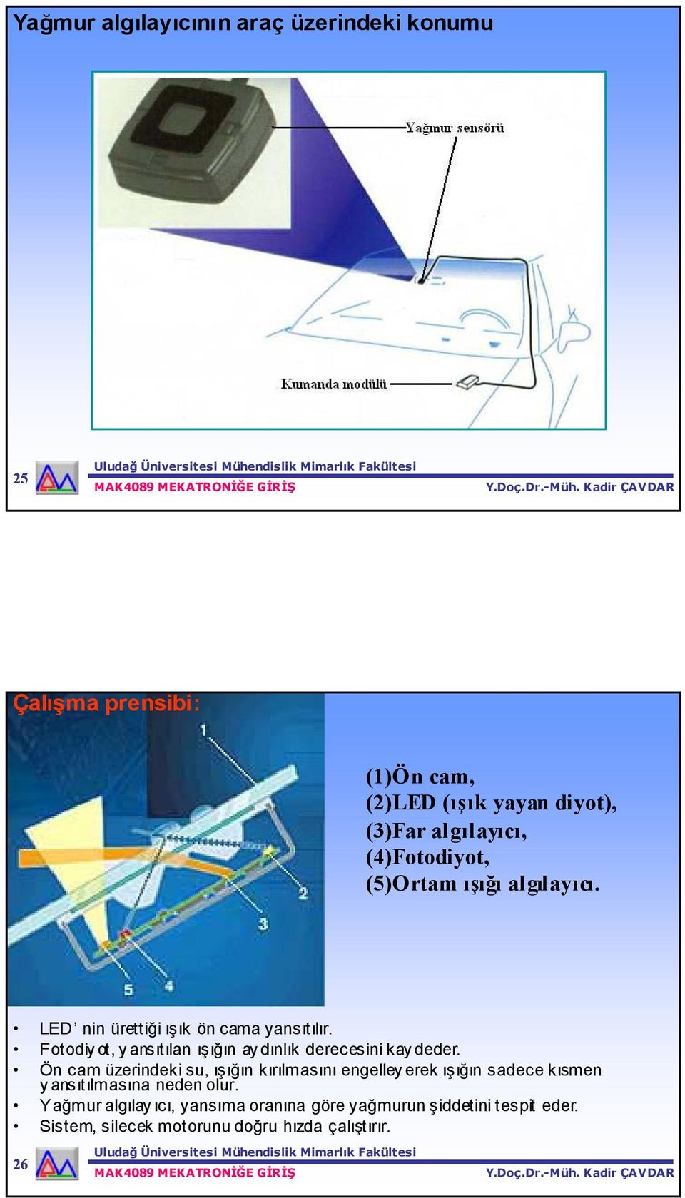 Fotodiy ot, y ansıtılan ışığın ay dınlık derecesini kay deder.