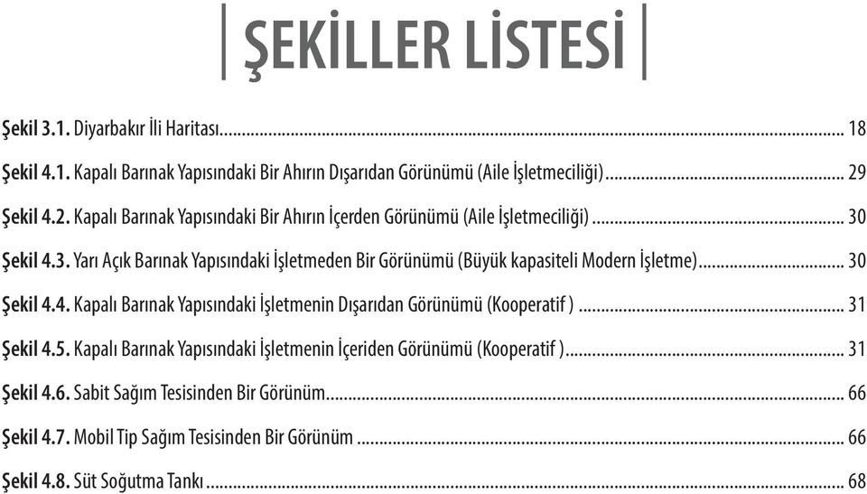 Şekil 4.3. Yarı Açık Barınak Yapısındaki İşletmeden Bir Görünümü (Büyük kapasiteli Modern İşletme)... 30 Şekil 4.4. Kapalı Barınak Yapısındaki İşletmenin Dışarıdan Görünümü (Kooperatif ).