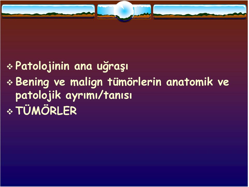 tümörlerin anatomik ve