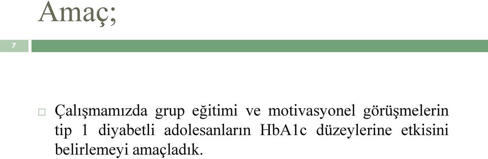 diyabetli adolesanların HbA1c