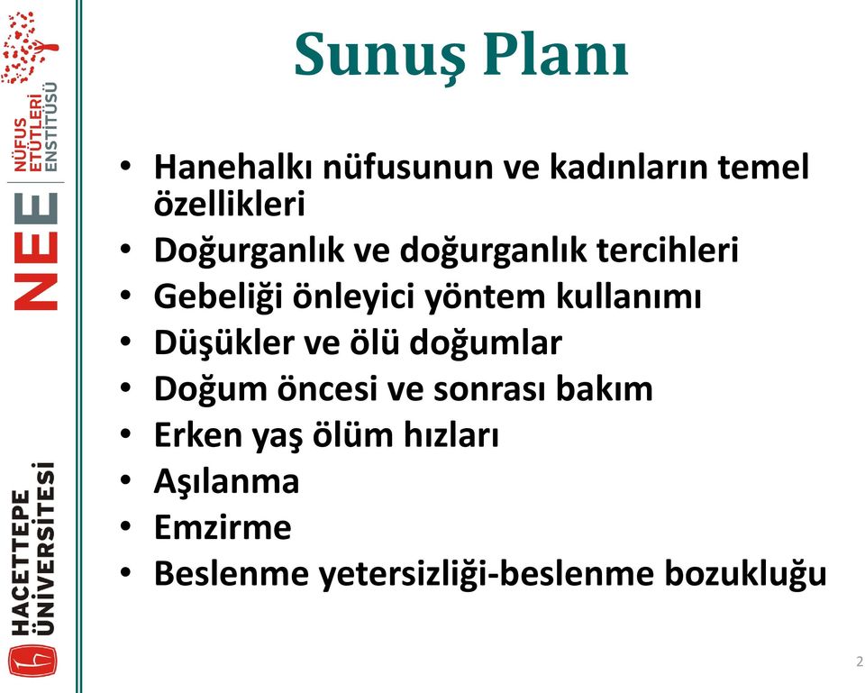 kullanımı Düşükler ve ölü doğumlar Doğum öncesi ve sonrası bakım