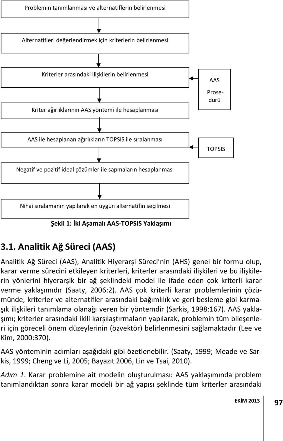 alternatifin seçilmesi Şekil 1: