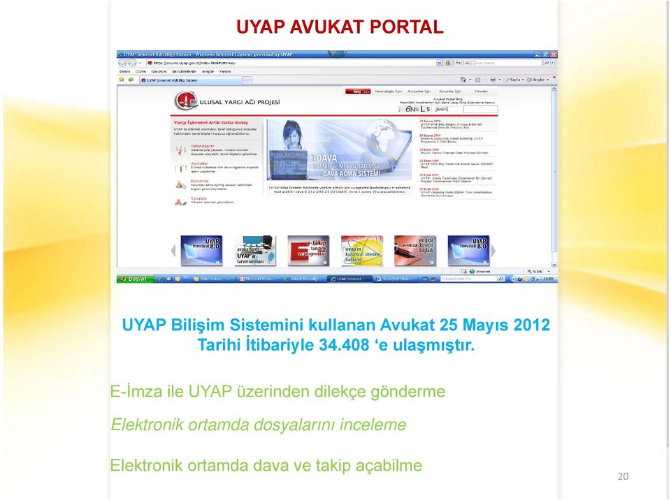 E-İmza ile UYAP üzerinden dilekçe gönderme Elektronik