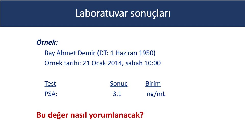 21 Ocak 2014, sabah 10:00 Test Sonuç