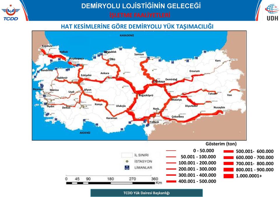 Boğazköprü Narlı Malatya Diyarbakır Tatvan Nusaybin Van Karaman Yakacık Çobanbey AKDENİZ 0-50.000 50.001-100.000 100.001-200.
