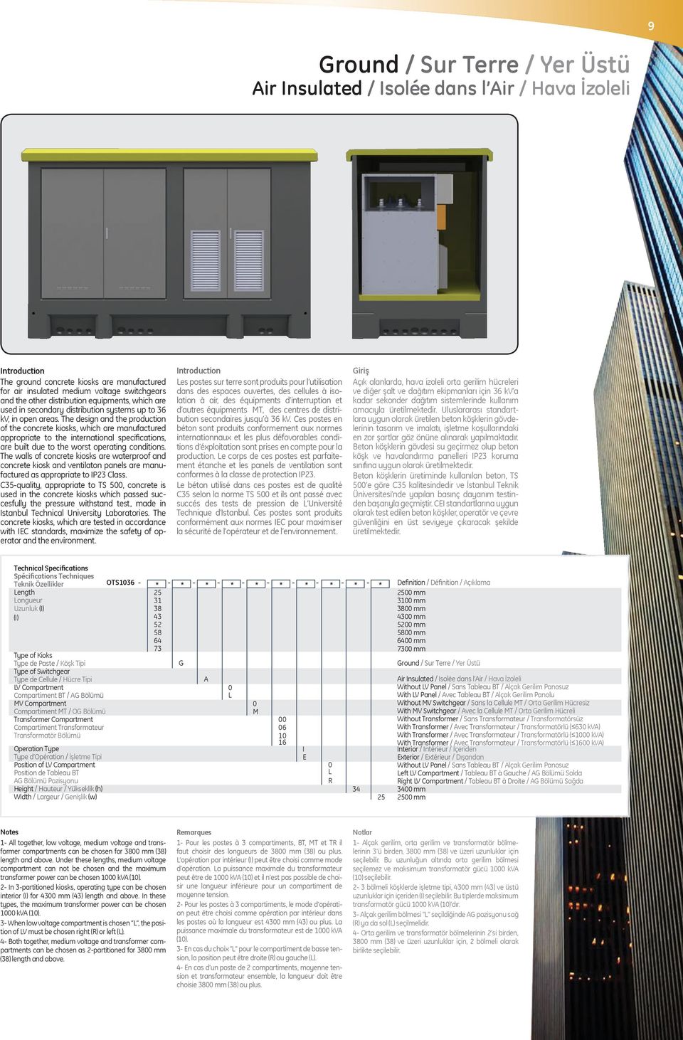 The design and the production of the concrete kiosks, which are manufactured appropriate to the international specifications, are built due to the worst operating conditions.