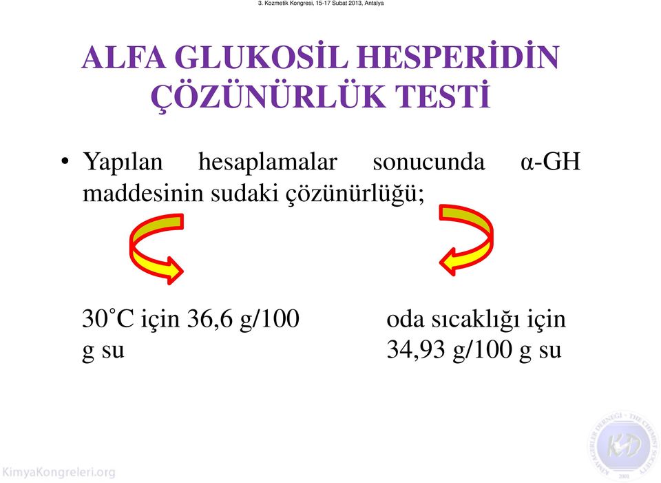 maddesinin sudaki çözünürlüğü; 30 C için