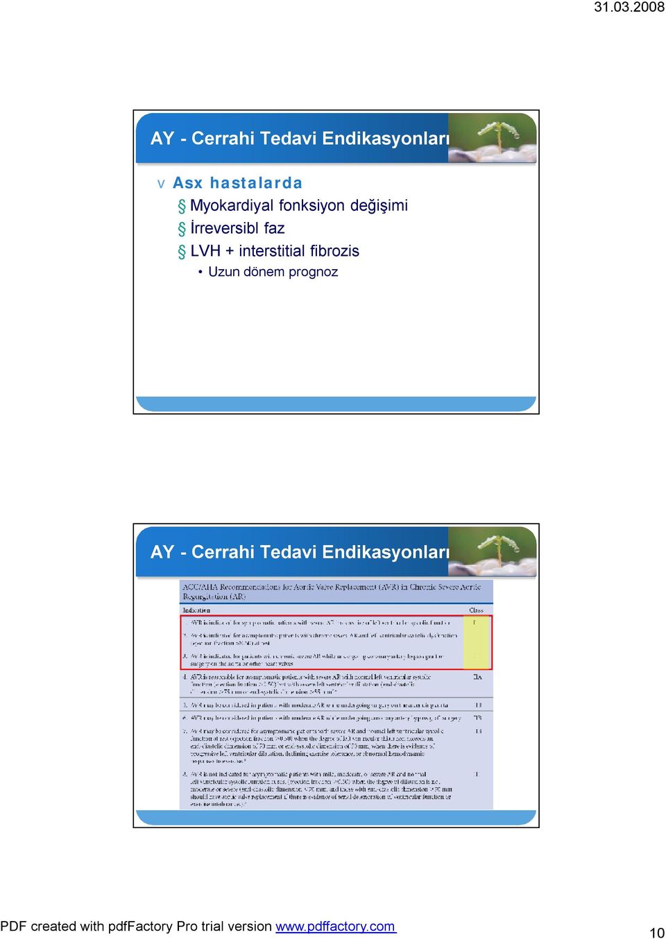 İrreversibl faz LVH + interstitial fibrozis