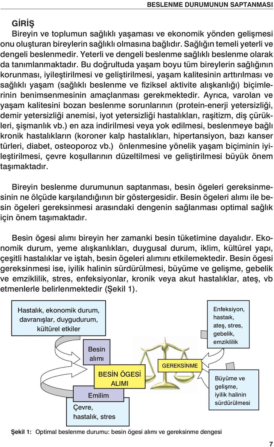 Bu doğrultuda yaşam boyu tüm bireylerin sağlığının korunması, iyileştirilmesi ve geliştirilmesi, yaşam kalitesinin arttırılması ve sağlıklı yaşam (sağlıklı beslenme ve fiziksel aktivite alışkanlığı)