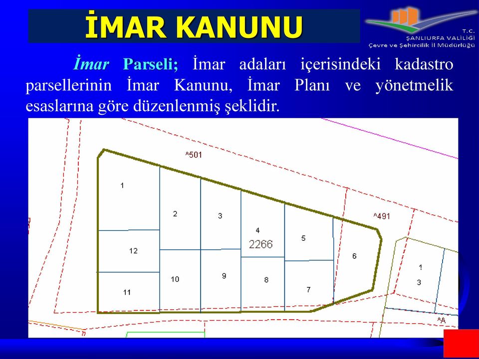 parsellerinin İmar Kanunu, İmar