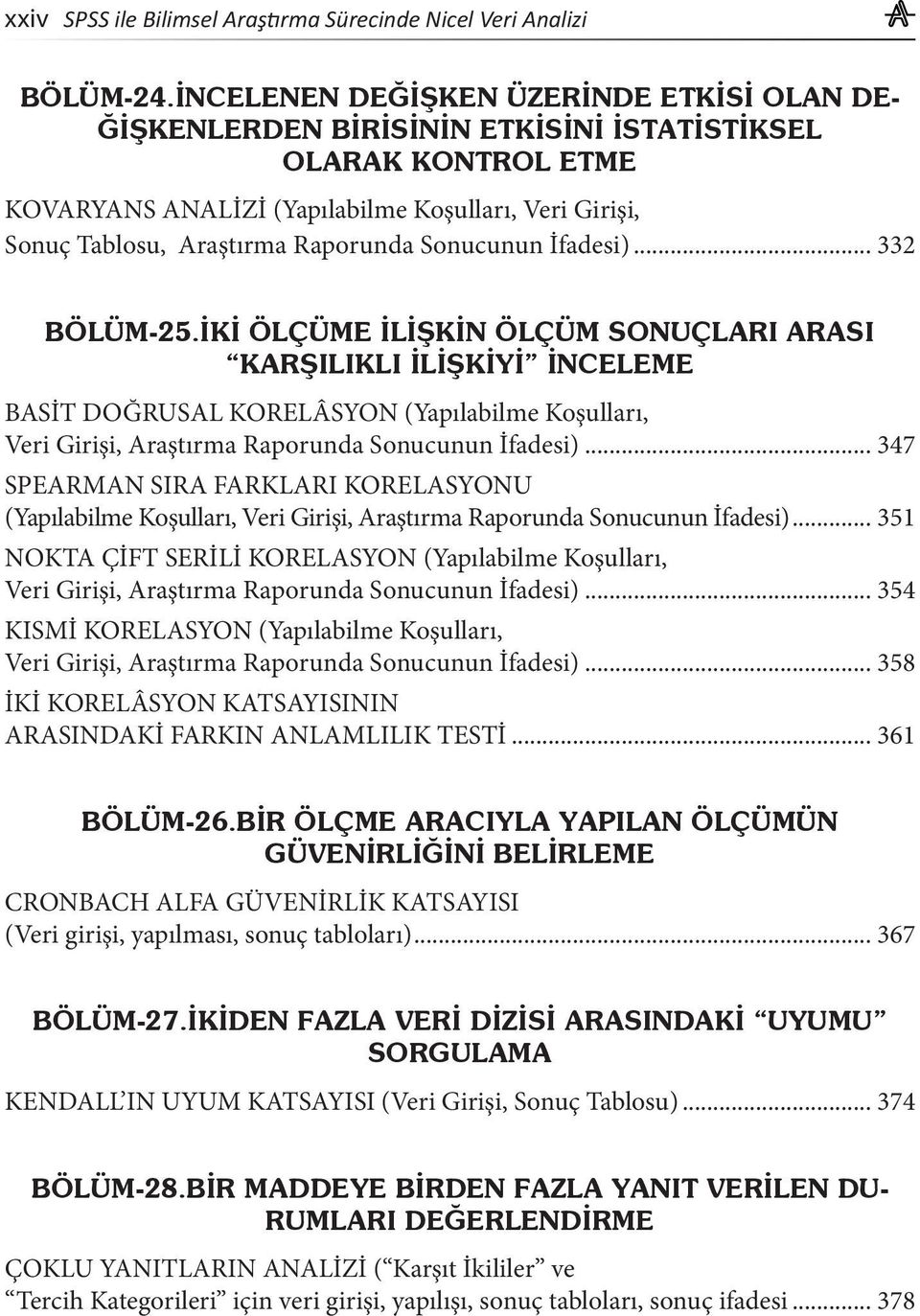 Sonucunun İfadesi)... 332 BÖLÜM-25.