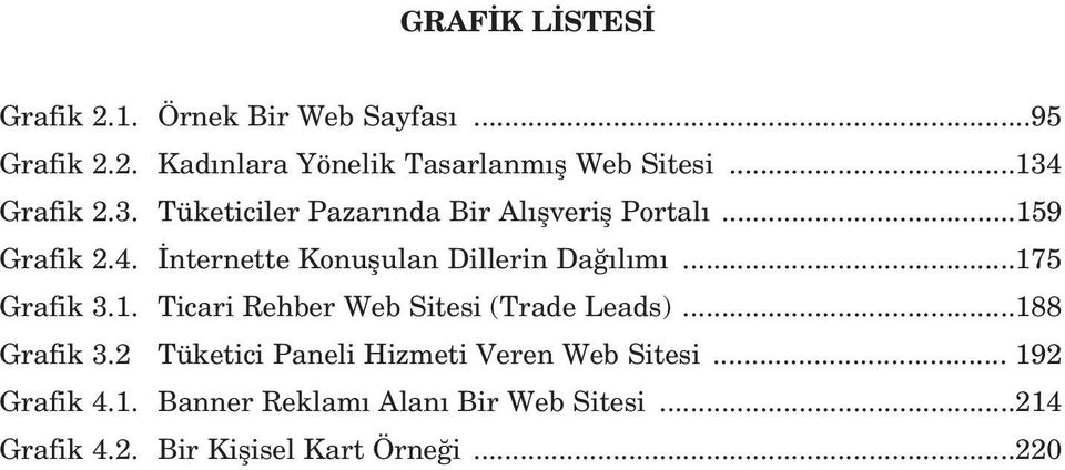 ..175 Grafik 3.1. Ticari Rehber Web Sitesi (Trade Leads)...188 Grafik 3.