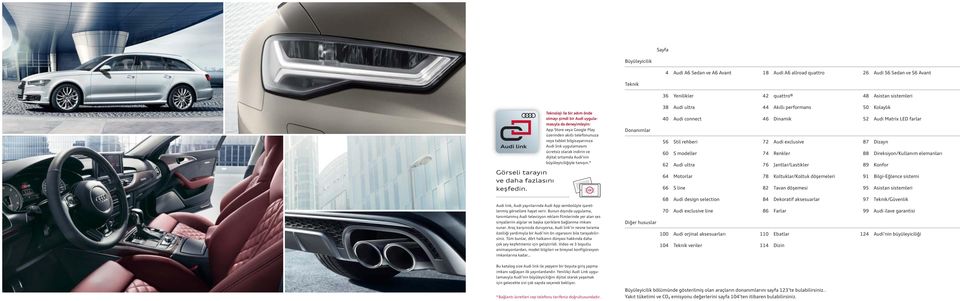 olarak indirin ve dijital ortamda Audi nin büyüleyiciliğiyle tanışın.* Audi link, Audi yayınlarında Audi App sembolüyle işaretlenmiş görsellere hayat verir.