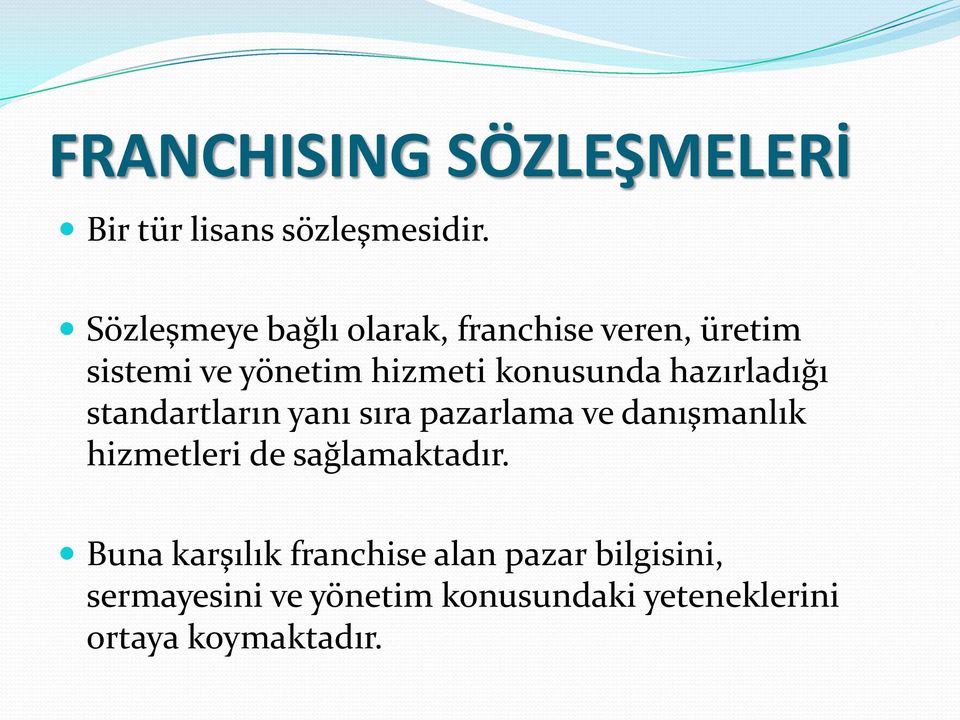 hazırladığı standartların yanı sıra pazarlama ve danışmanlık hizmetleri de