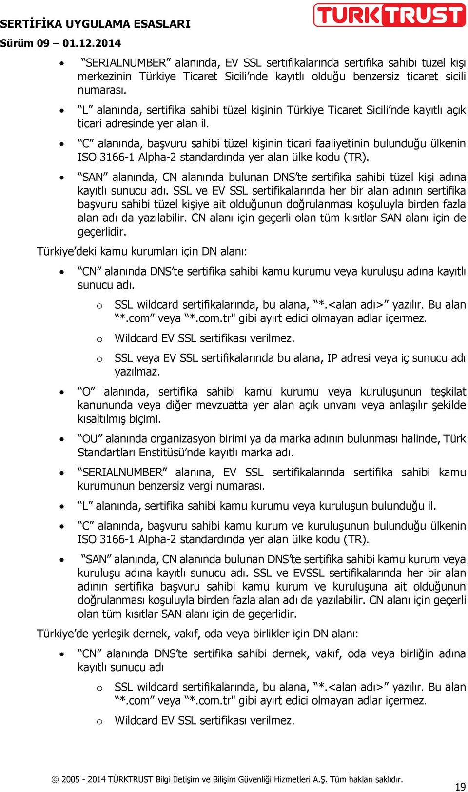 C alanında, başvuru sahibi tüzel kişinin ticari faaliyetinin bulunduğu ülkenin ISO 3166-1 Alpha-2 standardında yer alan ülke kodu (TR).