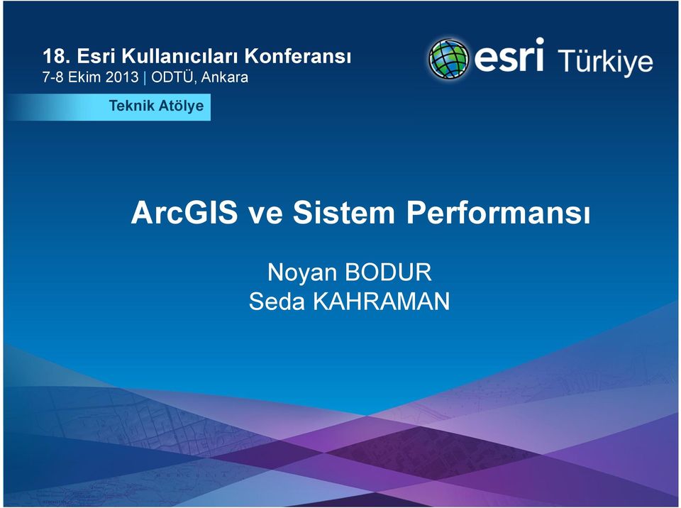 Ankara Teknik Atölye ArcGIS ve