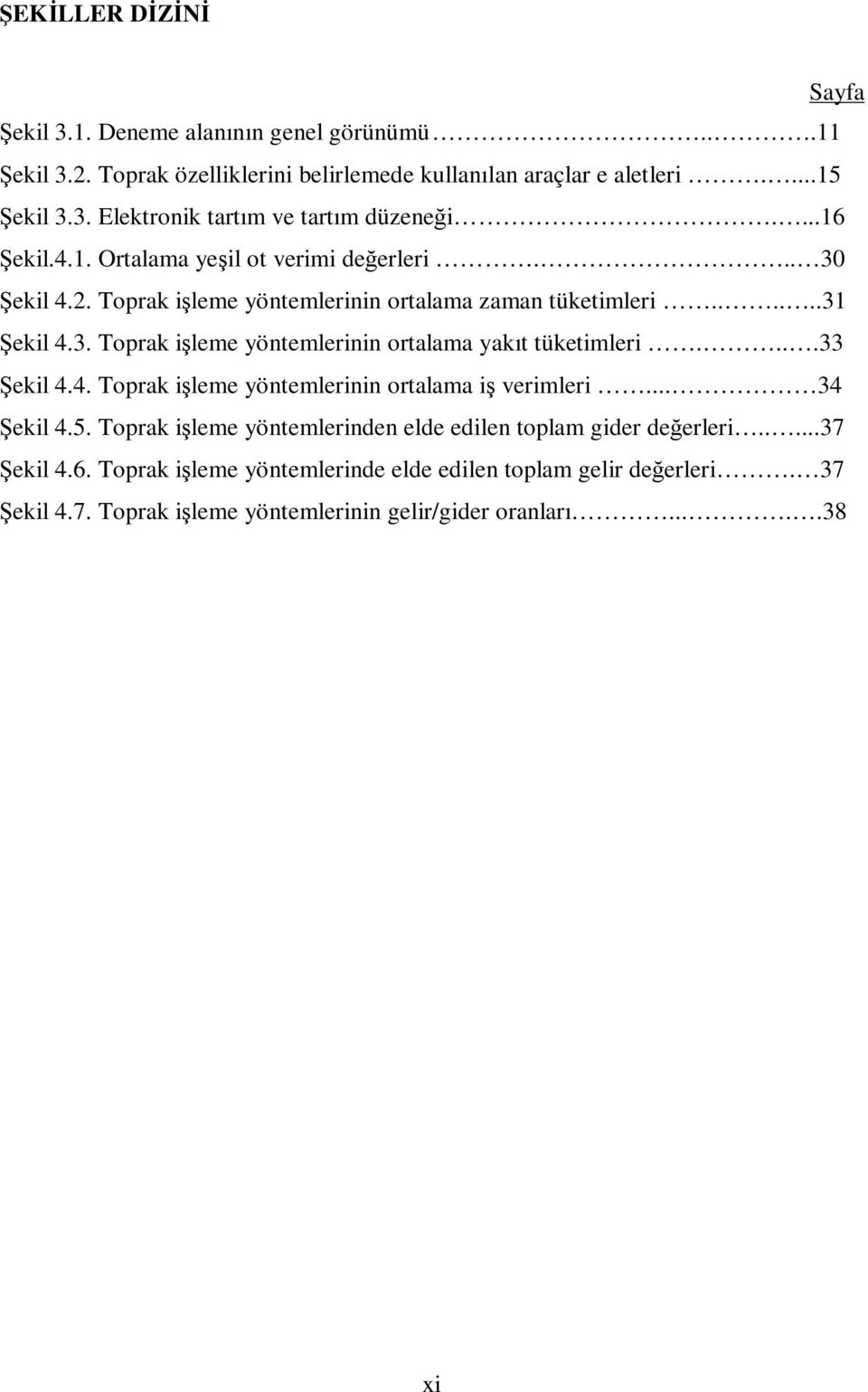 işleme yöntemlerinin ortalama yakıt tüketimleri 33 Şekil 44 Toprak işleme yöntemlerinin ortalama iş verimleri 34 Şekil 45 Toprak işleme yöntemlerinden elde