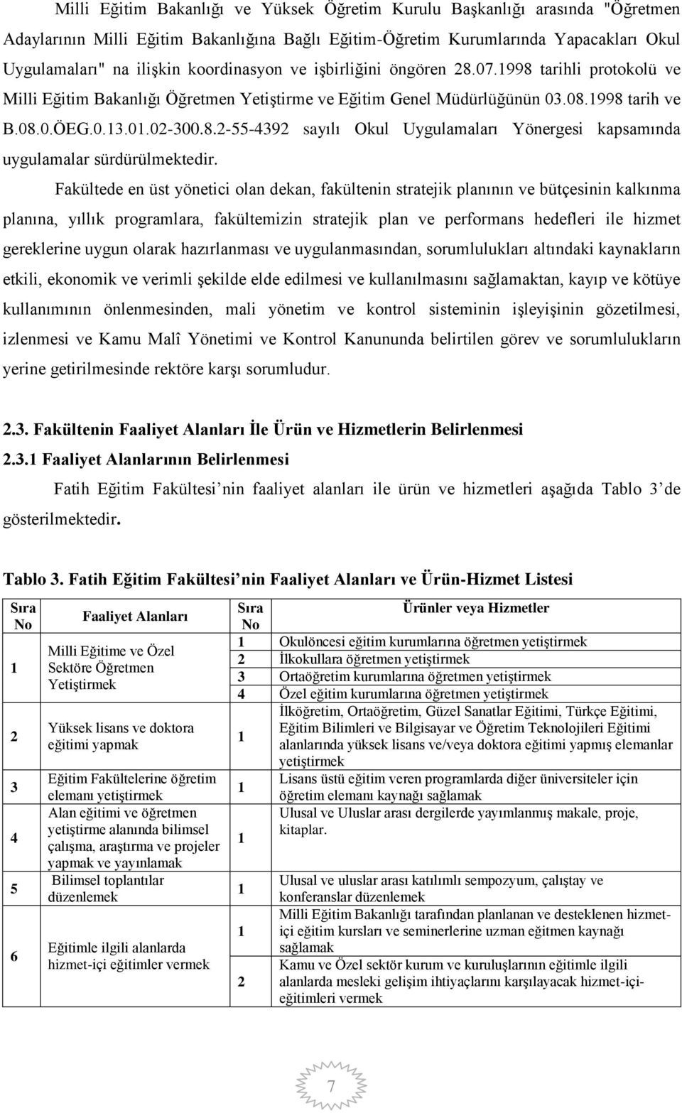 Fakültede en üst yönetici olan dekan, fakültenin stratejik planının ve bütçesinin kalkınma planına, yıllık programlara, fakültemizin stratejik plan ve performans hedefleri ile hizmet gereklerine