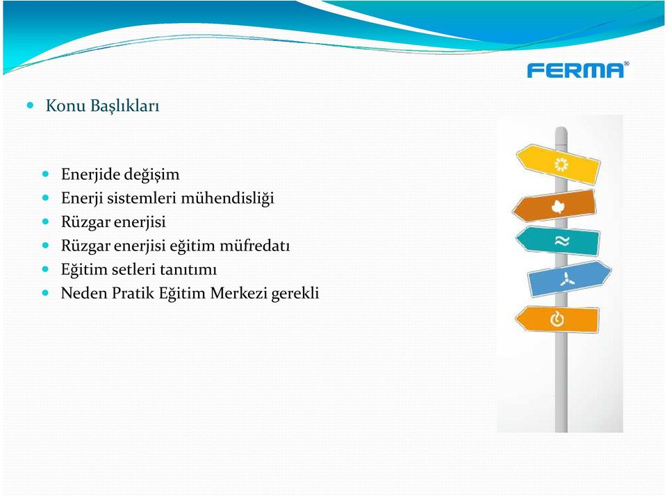 Rüzgar enerjisi eğitim müfredatı Eğitim