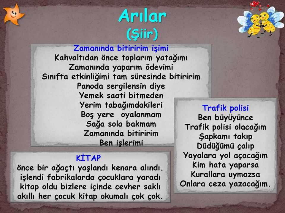 ağaçtı yaşlandı kenara alındı. işlendi fabrikalarda çocuklara yaradı kitap oldu bizlere içinde cevher saklı akıllı her çocuk kitap okumalı çok çok.