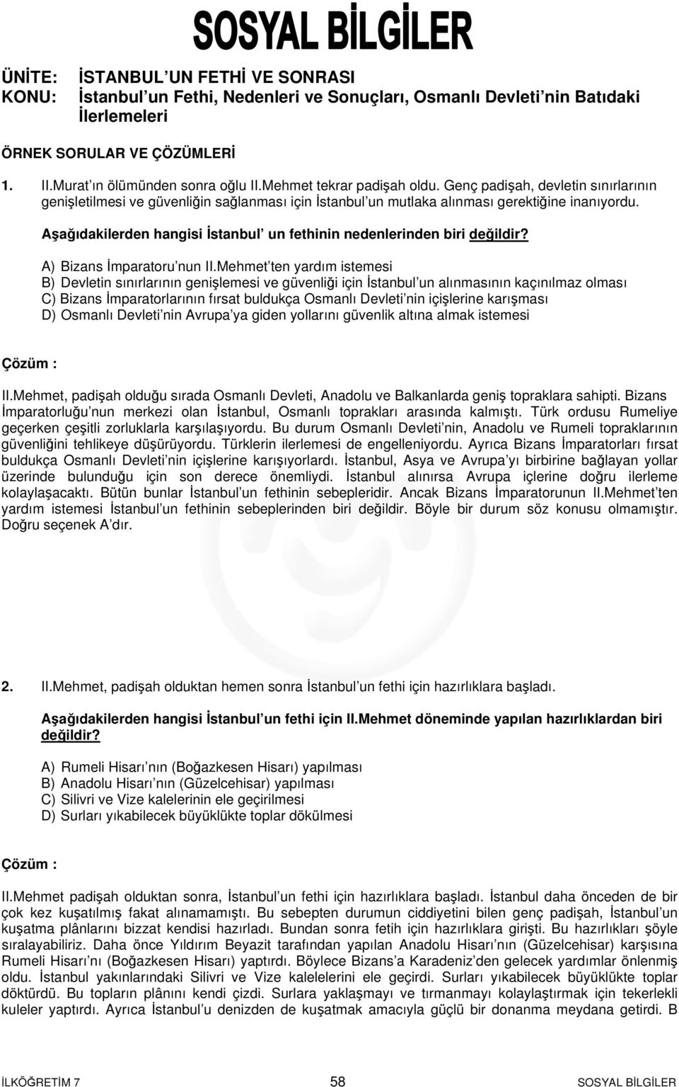 istanbul un fethi ve sonrasi istanbul un fethi nedenleri ve sonuclari osmanli devleti nin batidaki ilerlemeleri pdf ucretsiz indirin
