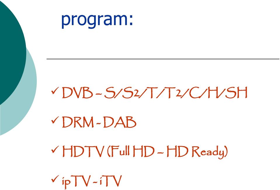 DRM - DAB HDTV
