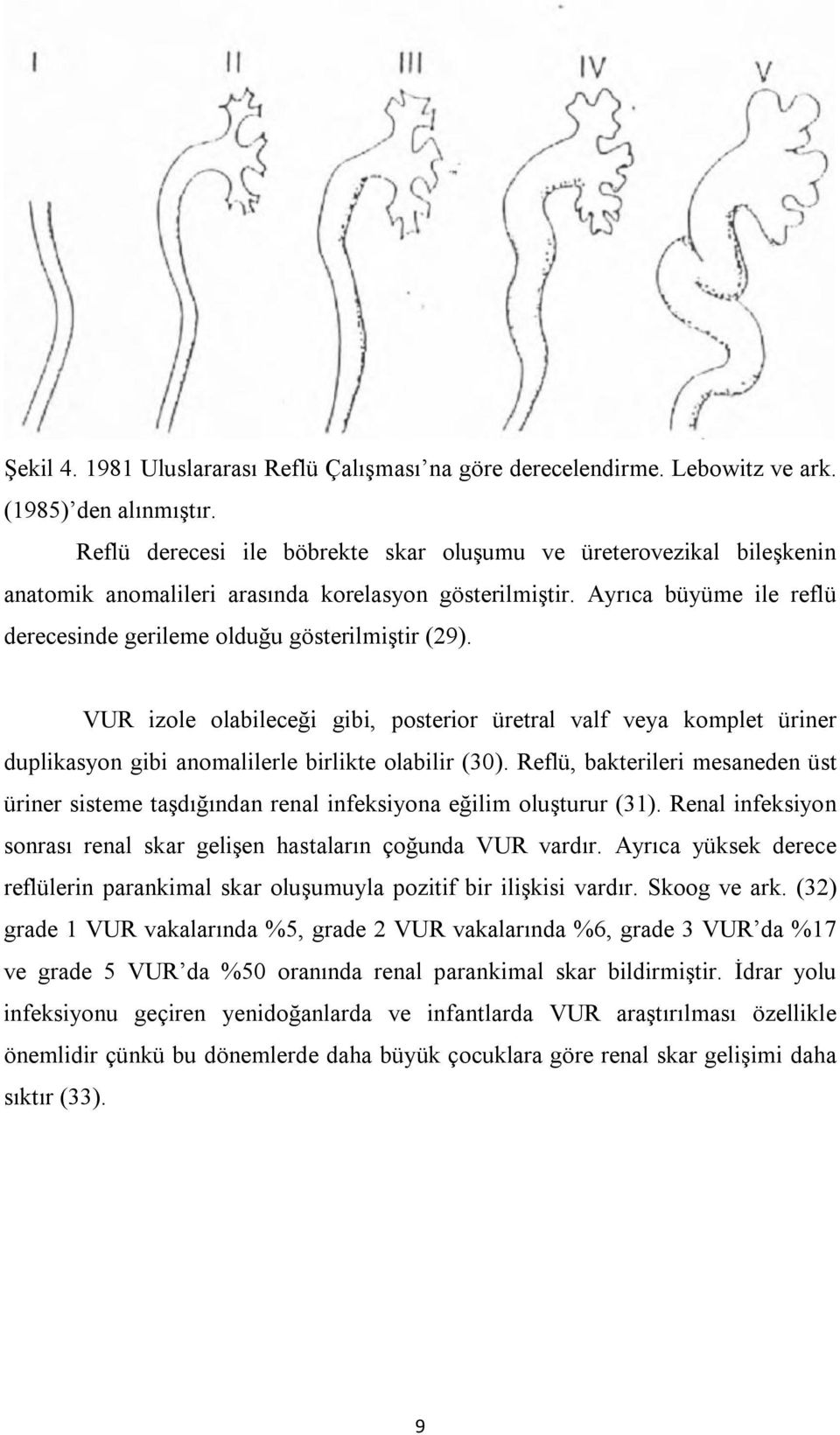 VUR izole olabileceği gibi, posterior üretral valf veya komplet üriner duplikasyon gibi anomalilerle birlikte olabilir (30).