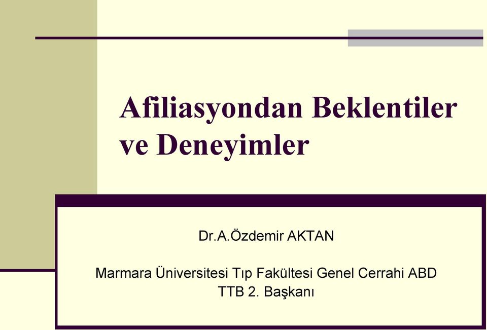 Özdemir AKTAN Marmara