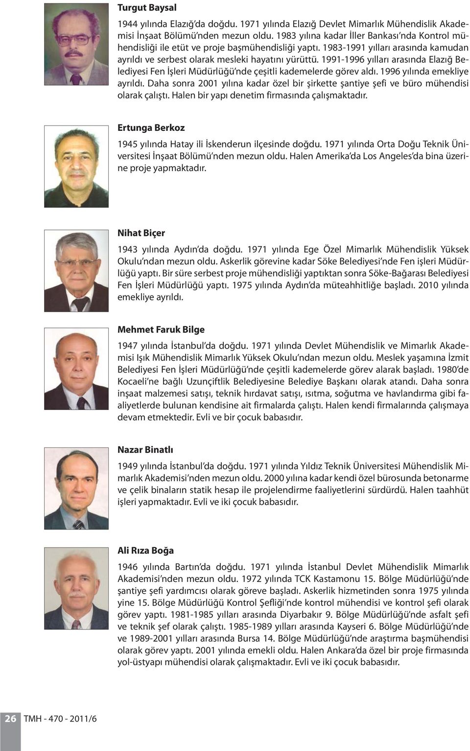 1991-1996 yılları arasında Elazığ Belediyesi Fen İşleri Müdürlüğü nde çeşitli kademelerde görev aldı. 1996 yılında emekliye ayrıldı.