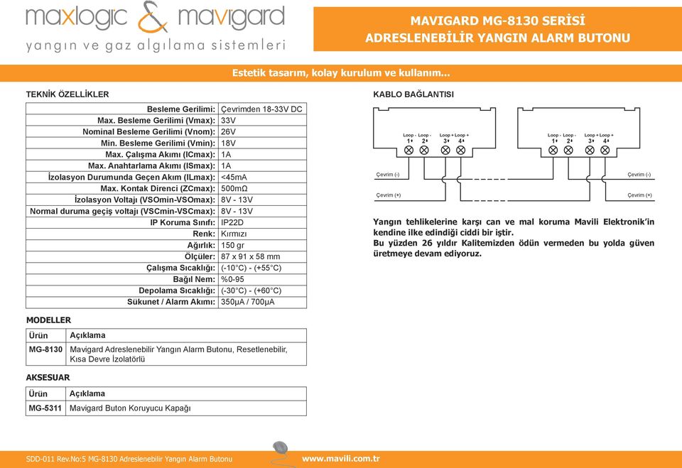 Kontak Direnci (ZCmax): İzolasyon Voltajı (VSOmin-VSOmax): Normal duruma geçiş voltajı (VSCmin-VSCmax): IP Koruma Sınıfı: Renk: Ağırlık: Ölçüler: Çalışma Sıcaklığı: Bağıl Nem: Depolama Sıcaklığı: