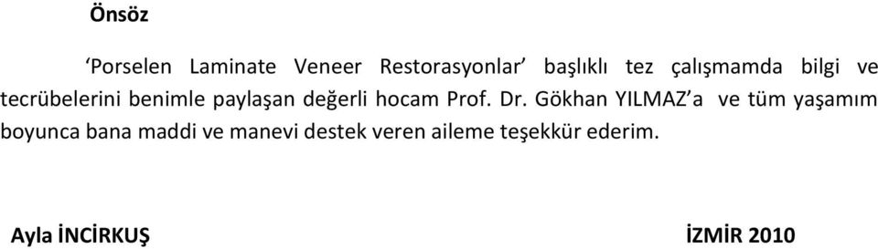 hocam Prof. Dr.