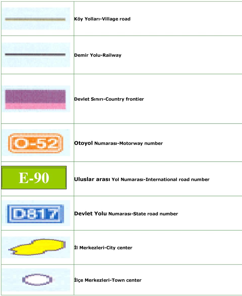 Uluslar arası Yol Numarası-International road number Devlet Yolu