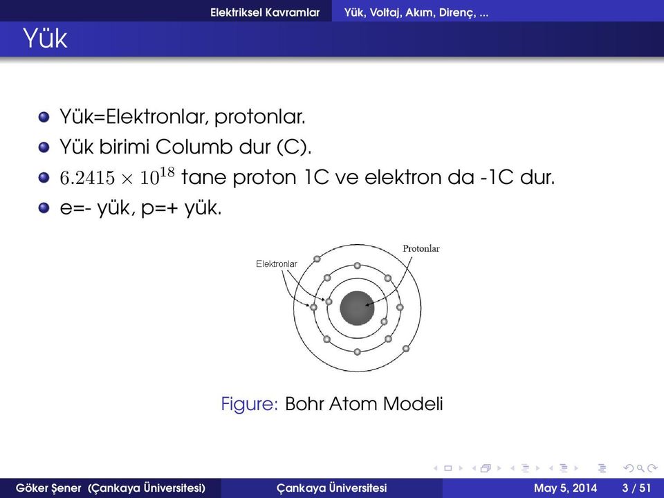 2415 10 18 tane proton 1C ve elektron da -1C dur. e=- yük, p=+ yük.