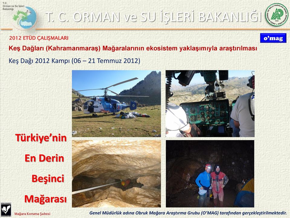 Temmuz 2012) Türkiye nin En Derin Beşinci Mağarası Genel Müdürlük