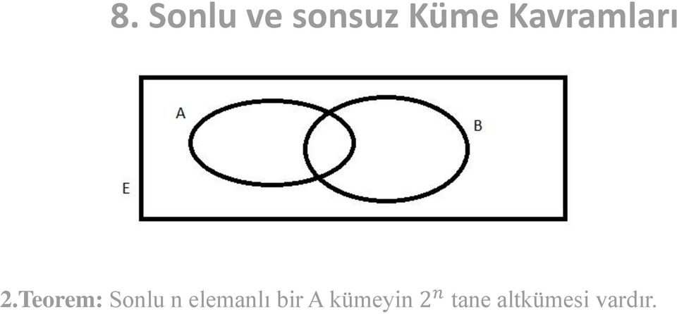 Teorem: Sonlu n elemanlı