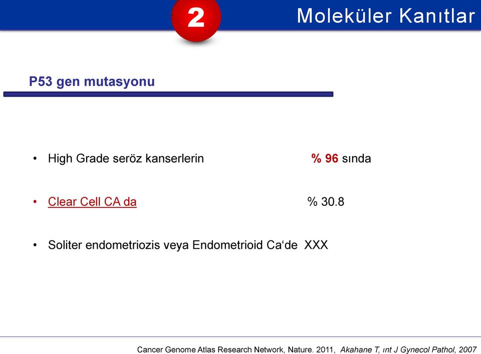 8 Soliter endometriozis veya Endometrioid Ca de XXX Cancer