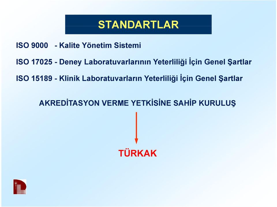 ISO 15189 - Klinik Laboratuvarların Yeterliliği İçin