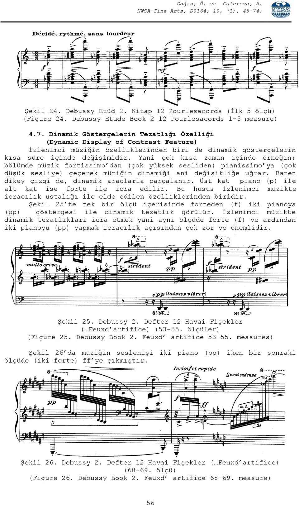 Yani çok kısa zaman içinde örneğin; bölümde müzik fortissimo dan (çok yüksek sesliden) pianissimo ya (çok düşük sesliye) geçerek müziğin dinamiği ani değişikliğe uğrar.