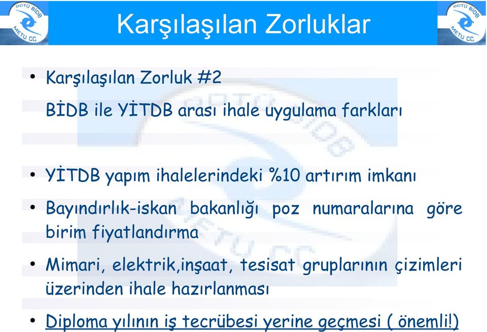 numaralarına göre birim fiyatlandırma Mimari, elektrik,inşaat, tesisat gruplarının