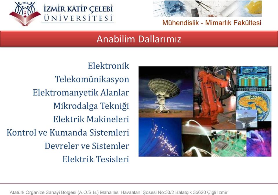 Mikrodalga Tekniği Elektrik Makineleri Kontrol ve