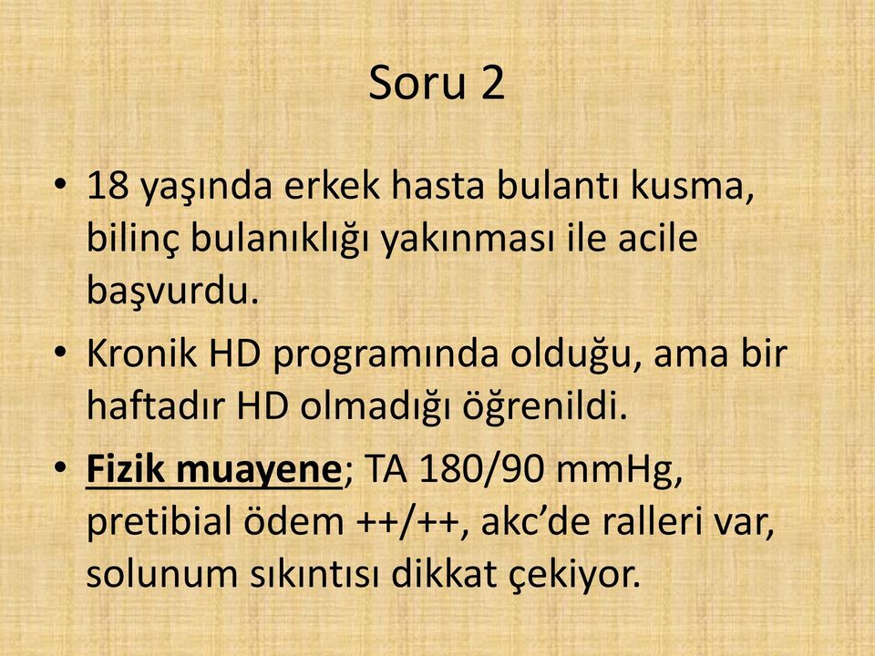 Kronik HD programında olduğu, ama bir haftadır HD olmadığı