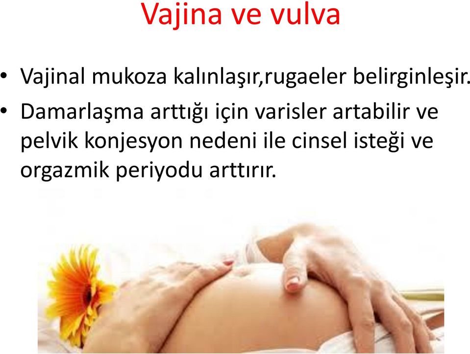 Damarlaşma arttığı için varisler artabilir ve