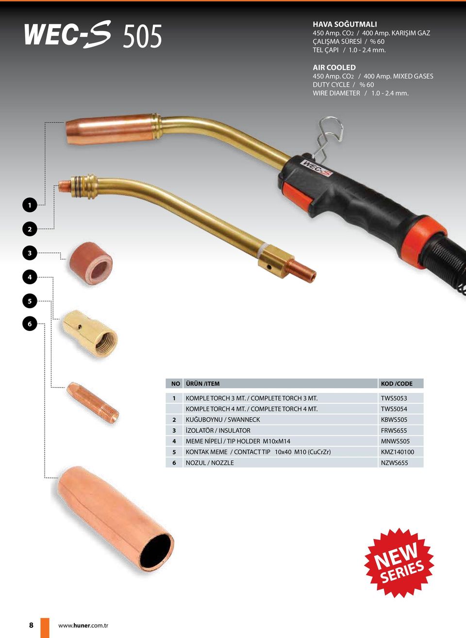 TWS0 KOMPLE TORCH MT. / COMPLETE TORCH MT.