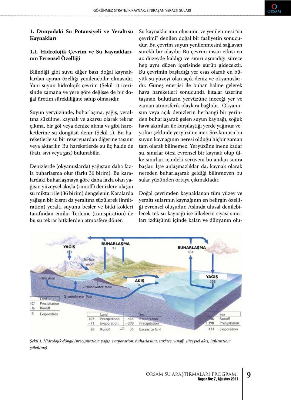 Bu baz çevrim bölgelerdeki suyun yenilenmesini sorunlar n oluşmas n sağlayan önleyecek 1.1. Hidrolojik çal şmalar Çevrim yapmak ve Su Kaynaklarının Evrensel düzenlemek Özelliği olarak aç klanm şt r.