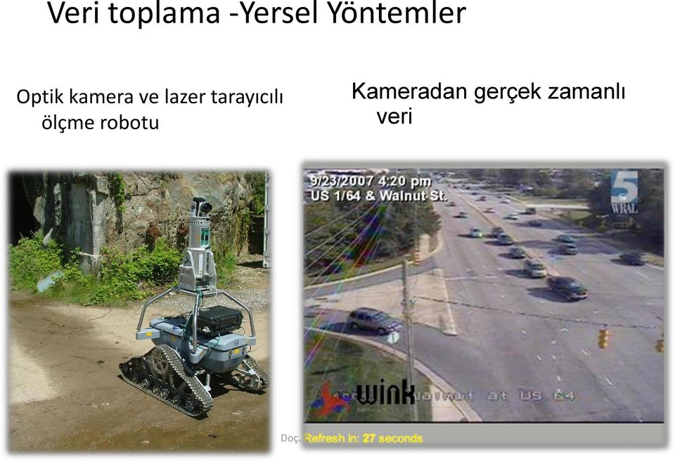 ölçme robotu Kameradan gerçek