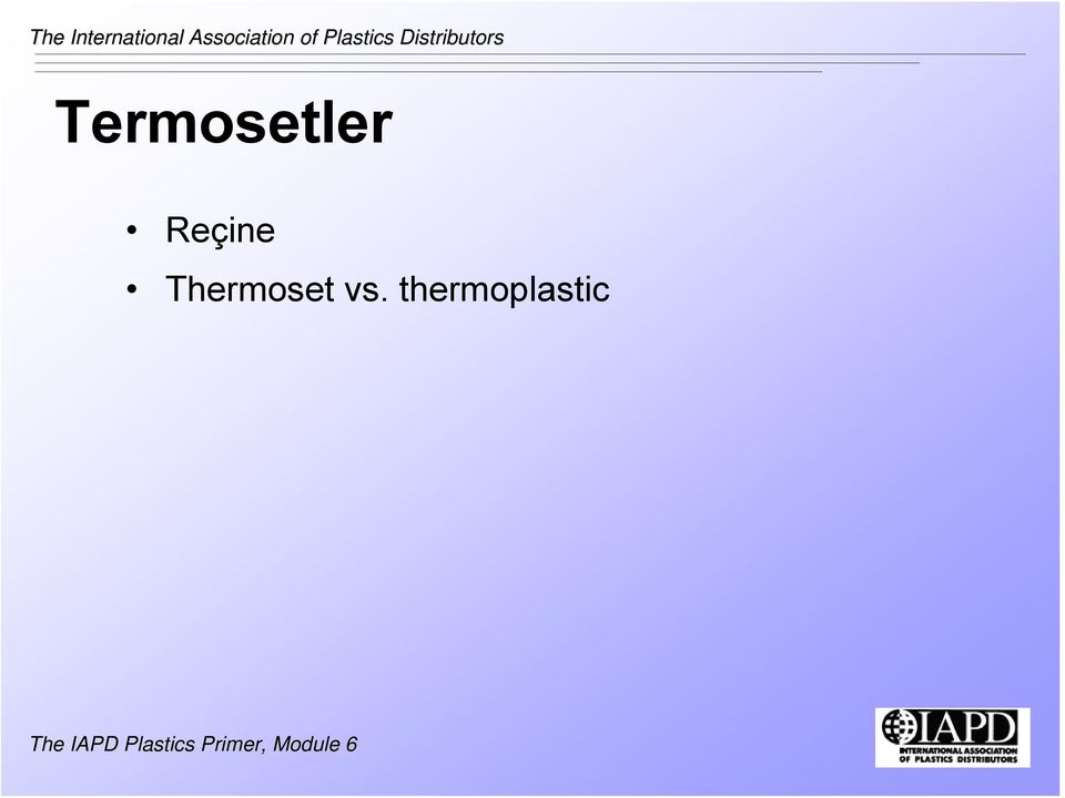 Thermoset