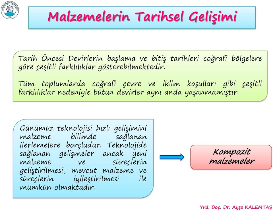 Tüm toplumlarda coğrafi çevre ve iklim koşulları gibi çeşitli farklılıklar nedeniyle bütün devirler aynı anda yaşanmamıştır.