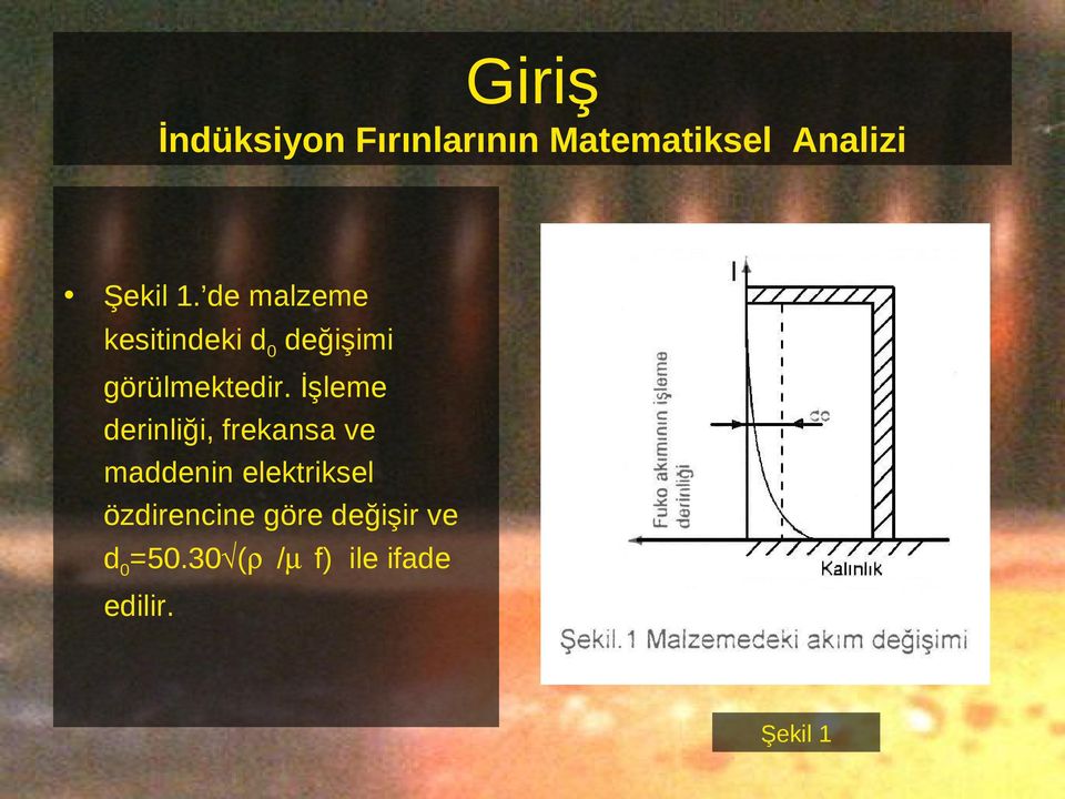 İşleme derinliği, frekansa ve maddenin elektriksel